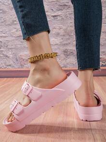 2025 Fashion Women's Apricot Versatile Home Non-Slip Wear-Resistant EVA Lightweight Slippers Outdoor Soft Comfortable Sandals - Pink - View 7