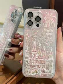 1 Piece Of Fashionable Phone Case. Does Not Include Lanyard Or Stand. Shockproof. Fashionable 1 Unit Laser Fireworks & Fantasy Castle Phone Case Compatible With 17, 17 Professional Max, 17 Air 17, 16 Professional Max, 16 Pro 16 Plus, 16, 15 Professional Max, 15 Pro 15 Plus, 12 Professional Max, 12 Pro 12/11. Suitable For Girls. Can Be Given As Gifts To Family, Friends, Classmates, Best Friends, Birthday Gifts. - 彩色 - 查看 4