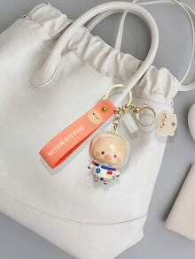 Authentic Cute Piglet Astronaut Delicate High-End Car Keychain, Backpack Pendant, Best Decorative Accessory Gift For Halloween, Birthday And Other Holidays - Multicolor - View 9