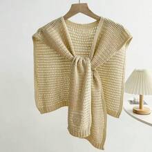 1. Khăn quàng cổ có thể tháo rời, thời trang và đa năng, dễ dàng phối cùng áo sơ mi. - Màu be - Xem 6