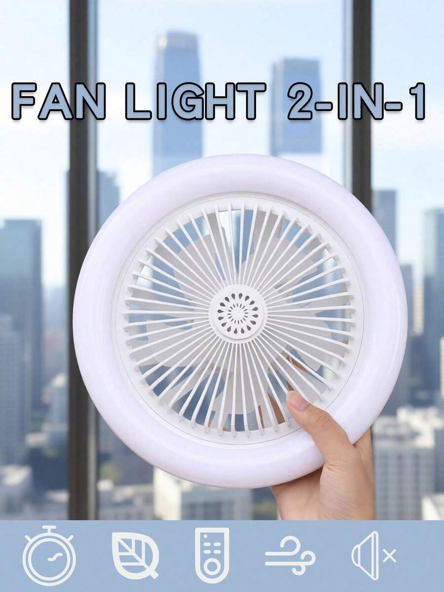 Ceiling Fan Light, With Light And Remote Control, Room Decoration, Full Direction Adjustable, E26 Lamp Holder Ceiling Fan Light, Fan 3 Speed Adjustable, 3 Color 3000-6500K Dimmable Smart Led Light, With Timing Night Light Function