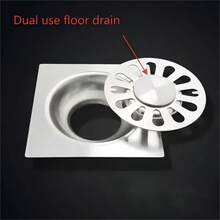 Multi‑Piece Floor Drain Set Thickened Square Floor Drain Large Drainage Deodorizing Design For Bathroom Hotel Shower Engineering Household Renovation Bathroom Hardware Accessory - Practical - View 6