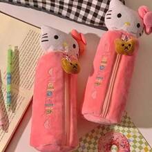 1pc Large Capacity Multi-Function Pencil Case Makeup Bag - Portable Travel Storage, Suitable For Stationery And Student Supplies, Cute Character Pattern, Unisex - Multicolor - View 5