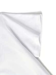 Camiseta holgada de manga corta para hombre, con diseño de retrato divertido y estampados de letras, ideal para vacaciones, trabajo y uso diario - Blanco - Ver 6