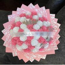 10 tờ giấy gói hoa, giấy gói quà hoa, giấy gói quà tặng, vật liệu tự làm cho Ngày Valentine, Giáng sinh, giấy gói chống thấm nước, hoa hồng, Giáng sinh - Xem 7