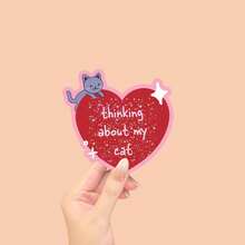 Hình dán vinyl "Nghĩ về chú mèo của tôi", hình dán bình nước, hình dán ngộ nghĩnh, hình dán dễ thương, hình dán laptop, hình dán trang trí laptop. - Phim Ngôi Sao - Xem 2