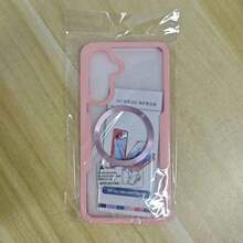 Hadaasi 1 pieza Funda magnética para teléfono de color rosa con protector de pantalla incorporado, [compatible con carga inalámbrica] Funda protectora de Body completo a prueba de golpes de 360°, [material amigable con la piel y diseño antiarañazos] compatible con iPhone 17 Pro/17 Pro Max/Air/17 y Galaxy S26 Ultra/S26 Plus/S26/S25 Ultra, versión internacional, no la versión nacional - Rosa - Ver 94