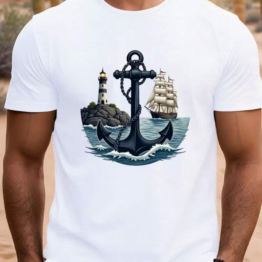 Printed T-Shirt For Men And Women - White - View 1
