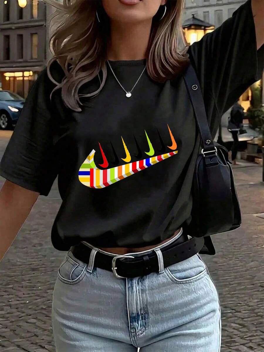 Women T-Shirts - Black - View 1