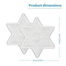 Bộ dụng cụ tự làm đồ trang sức bằng hạt cườm 2/4 món, bao gồm hạt cườm Hama & Perler 5mm, bảng đục lỗ vuông, giấy ủi và nhíp gắp hạt cườm - Vật liệu thủ công trong suốt, thích hợp cho các dự án thủ công, bảng hạt cườm, phụ kiện, hoàn hảo cho mùa đông và năm mới. - Bảng hạt Perler - Xem 2