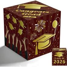 Graduation Decorations 2026 - Blue Gold Graduation Card Box Graduation Decorations Class Of 2026 - Graduation Party Decorations Decor Supplies Favors,Graduation Centerpieces 2026 - Maroon - View 2