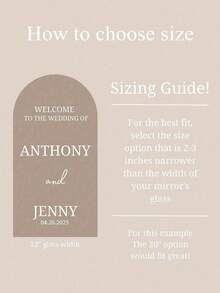 Customized Wedding Mirror Decals, Suitable For Baby Shower Parties, Personalized Welcome Signs, Personalized Mirror Decals, Reception Area Decor, Birthday, Graduation Ceremonies And Other Occasions - Multicolor - View 5