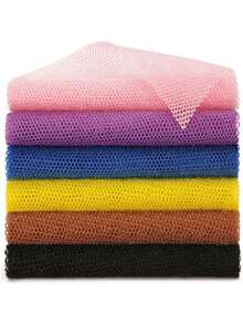 2pcs African Exfoliating Towel Set, Double-Sided Soft/Coarse Exfoliation, Effectively Cleanses Body, Premium Mesh Material, Convenient Tie Design, Loofah Towel & Bath Sponge, Leaves Skin Smooth, Suitable For Daily Use - Multicolor - View 6