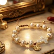 1 chiếc vòng tay thủ công hình thánh giá và Đức Mẹ Maria, dành cho cả nam và nữ. - Vòng tay quyến rũ - Xem 5