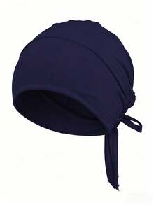 4 piezas de gorros de forro para pañuelo musulmán, gorros de forro para pañuelo islámico con cierre de cordón - sombrero turbante - Ver 6