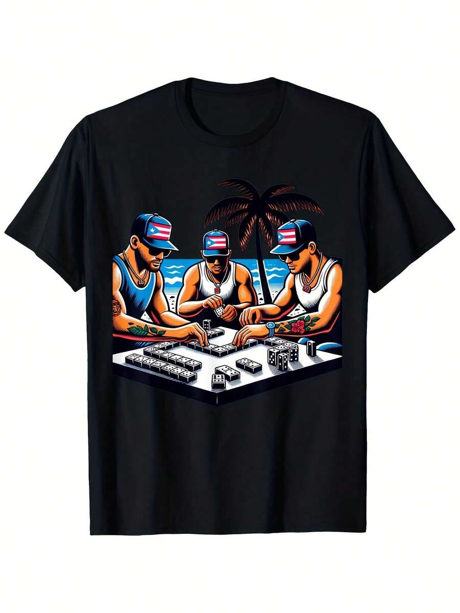T-Shirty dla mężczyzn - Czarne - Zobacz 1