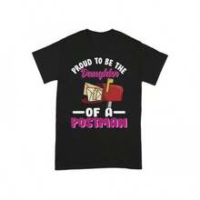 Daughter Postman T Shirt Mail Carrier Gift Postal Worker Shirt Mailwoman Teeblusas para mujer playeras de mujer vestidos casuales para mujer y2k playeras deportivas para mujer verano camisetas ropa de mujer Fashion Perfect For Daily - Negro - Ver 1