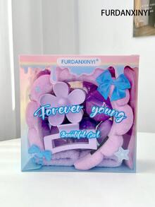 FURDANXINYI 5/39pcs Women Makeup & Hair Care Products Set, Including Sponge Makeup Headband Towel Soft Hair Accessories, Girls Fluffy Soft Headband, Eyeshadow Blending Brush & Makeup Sponge Set, Nail Clippers - Multicolor - View 25