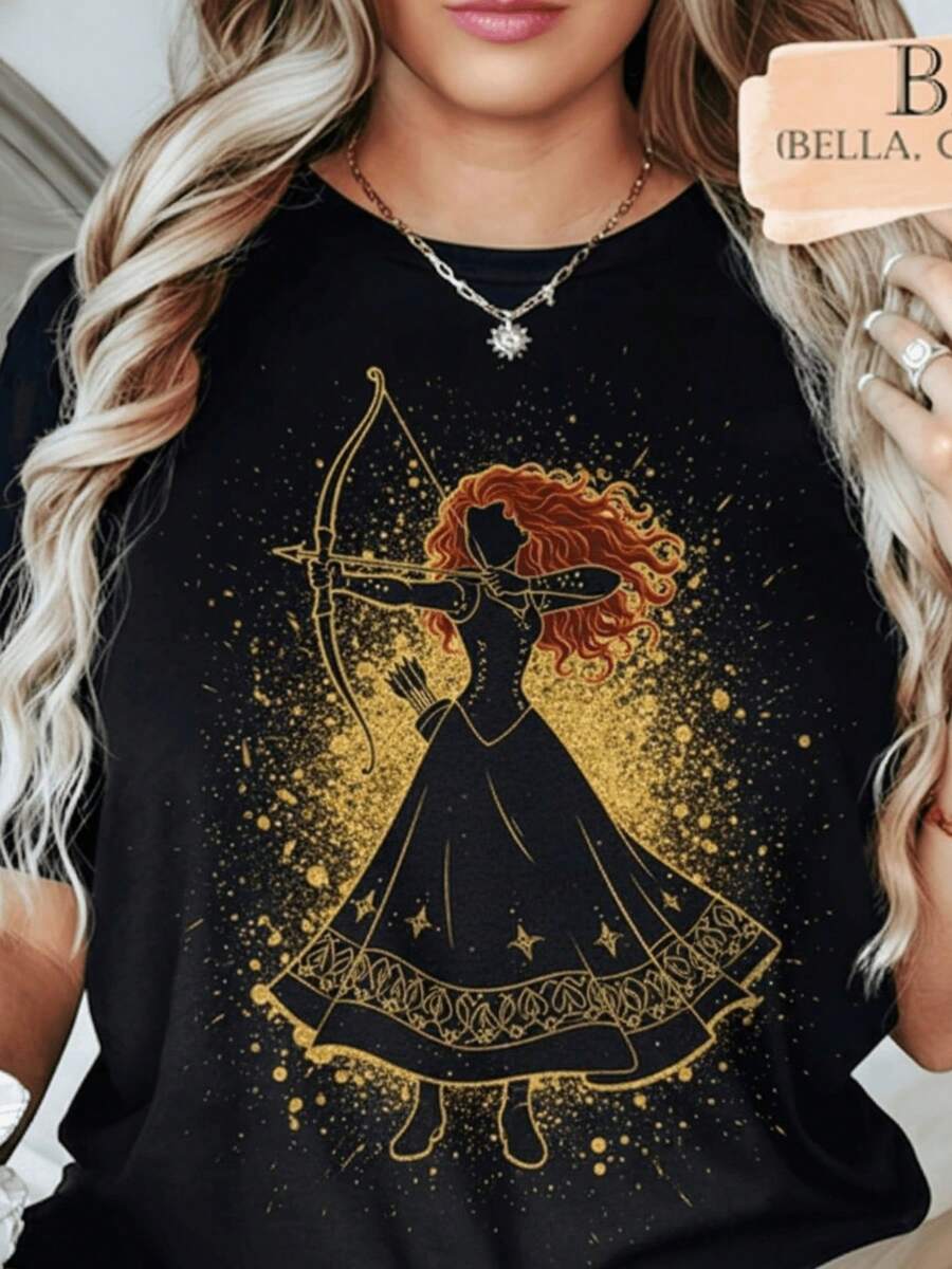 Women T-Shirts - Black - View 1