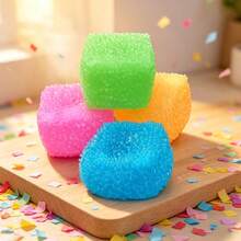New Transparent Cube Squeeze Toy, Slow Rebound Soft Gel Stress Relief Toy For Adults - Multicolor - View 3