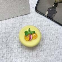Multi-Color 3D Fruit Pattern Phone Stand, Round Adhesive Retractable Foldable, Cute Phone Holder, Stylish Accessory, Great Gift For Classmates & Friends - Multicolor - View 14