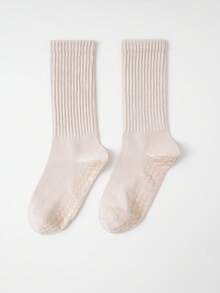 1/3 Pairs Solid Color Round Neck Women's Socks, Suitable For Yoga Shoes, Pilates, All Season Wear, Multiple Colors Available, Suitable For Yoga - Multicolor - View 19