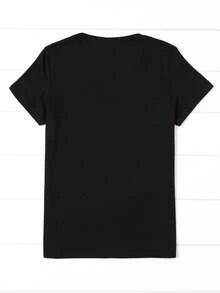 Camiseta de algodón de manga corta para mujer. El mejor regalo de Papúa Nueva Guinea: una elegante camiseta de manga corta que presenta la verdadera historia de, perfecta para el verano con un ajuste cómodo y un precio asequible para ropa de mujer. - Negro - Ver 2