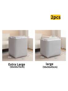 2 hộp đựng đồ bằng vải có thể gấp gọn, thích hợp để đựng quần áo, chăn màn trong tủ quần áo, làm giỏ đựng đồ, túi chuyển nhà dung tích lớn - Tiết kiệm không gian, có thể gấp gọn - Phù hợp với tủ quần áo, gầm giường, xe hơi - Nhiều màu - Xem 21