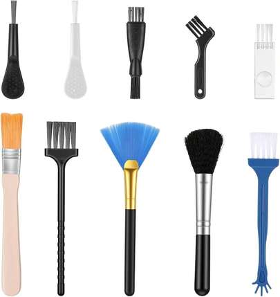 10 Pcs Keyboard Cleaning Brush,Shimmeroo Electronic Cleaning Brush Anti Static Duster Brushes Computer Keyboard Electronic Devices Tight Spaces