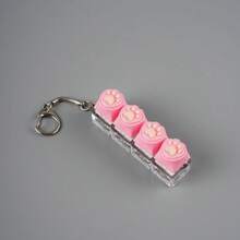 1pc Pressure Relief Cat Claw Keychain, Finger Toy, Mechanical Keyboard Switch Tester, Keychain, Desktop Decor, Phone Charm, Novelty Toy, Popular Stress Relief Toy - Multicolor - View 10