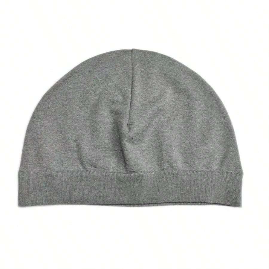 Y2K Fashion Beanie Cap With Embroidery, Unisex Sporty Outdoor Running Hat - Breathable Stretchy, Stylish Casual Fall Outfit - Xám - Xem 1