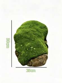 Creative Irregular Moss Rock Shaped Mouse Pad, Unique Leather Desktop Mat, Non-Slip & Waterproof For Gaming & Office Use - Moss - View 4