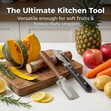 304 Stainless Steel Sugarcane Peeler Knife With Anti Slip Plastic Handle, Multi Purpose Fruit And Vegetable Peeler,For Pineapple, Pumpkin, Sugarcane And More, Manual Sugarcane Cutter, Bottle Opener, Suitable For Home Kitchen Restaurant Accessories - Multicolor - View 10