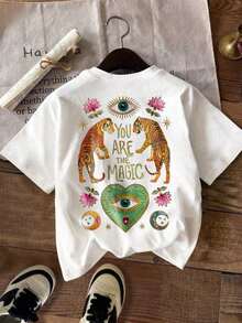 Dam-T-shirts - Vitt - Visa 2