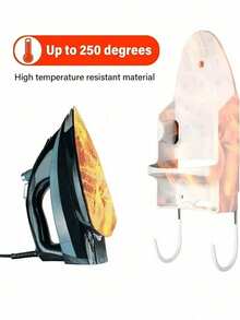 Universal Size Ironing Board Bracket And Hook, Home Ironing Rack, Ironing Board Hook, Electric Iron Rack, Suitable For All Size Irons - Multicolor - View 5