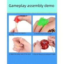 Soft Non-Reactive Gyro Toy, Alloy Material, Purple, Suitable For Beginners, Adults, Intermediate And Advanced Players - Multicolor - View 6