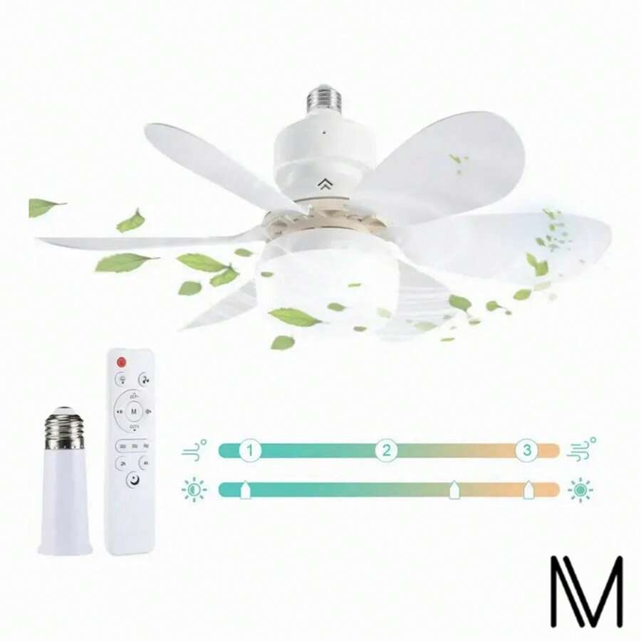 Ventilador 52 Cm Con Aspas Techo Control Remoto 6 Aspas - Tipo de Enchufe A USA (110-127V) - Ver 1