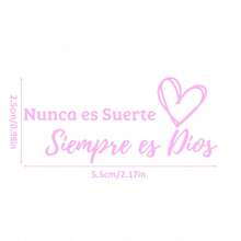 Inspirational Quote Sticker In Spanish - "It's Not Luck, But Eternity" - Rearview Mirror Decal - Suitable For Cars, Laptops, Trucks, Motorcycles, Computers And Phones - Perfect Holiday Gift - Decorative Stickers - View 3