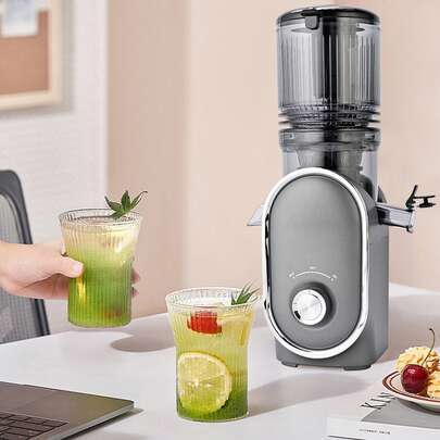 50 Oz. Masticating Juicer Countertop Juicer High-Powered, Pulp-Free  Large Feed Chute Ideal For Fitness Enthusiasts, Parties, And Meal Prep