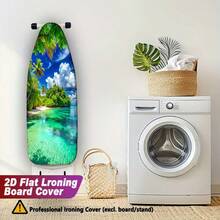 1pc 2D Ironing Board Cover – Easy-To-Clean, Dust-Proof Cover (Ironing Board Not Included). Features An Elastic Edge For Easy Installation, Fits Various Sizes, And Provides Excellent Protection For Your Ironing Board. - A - View 15