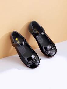 Black Patent Leather Performance Shoes, Princess Shoes, Student Soft Bottom Shoes - Black - View 4