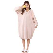 Extra Long Hooded Bathrobe For Women, Coral Fleece Thick Absorbent Bath Towel Robe, Suitable For Spring, Summer, Autumn & Winter Home & Travel Use, Dorm Robe - Multicolor - View 5