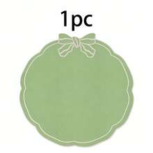 1/2/4pcs, Festive Bow Fabric Placemat, Suitable For Wedding Party Table Decoration Placemat, PVC Hot Stamping Placemat Simple Fashion Table Mat, Coffee Machine Mat, Non-Slip Heat Insulation Mat, Suitable For Wedding Parties, Festive Celebrations, Picnic Camping, Birthday Banquet Table Decoration Placemat - Multicolor - View 18