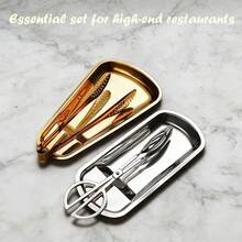 Bandeja de metal elegante, plato multifuncional para almacenamiento de alimentos, adecuado para aperitivos, frutas, postres, bandeja de exhibición de mesa linda, perfecta para cocina, comedor, fiestas, almacenamiento de encimera en espacios pequeños, creando un ambiente de comedor ordenado y organizado, regalo para entusiastas de la decoración del hogar, regalo de Navidad y Acción de Gracias - Multicolor - Ver 5