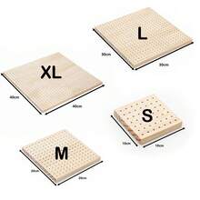 Metal Rod Crochet Boards Set, Including Crochet Board, Rhinestone Fixator, Crochet Board, Granny Square Crochet Board, Wooden Crochet Pad, Smooth Surface No Installation Required, Suitable For Beginners And Advanced Crafters, Perfect Gift For Handcraft Lovers | Decorative Handicraft Boards | Smooth Surface Weaving Tool Boards - Regular Model - View 3