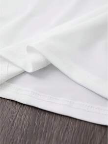 Soft 100% Cotton T-Shirt With A Round Neck And Short Sleeves, A Casual Top For Spring And Summer, Standard Size For Women. Breathable Cotton T-Shirt, Goes With Everything And Stays Cool. - 白色 - 查看 4