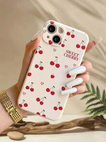 Ốp điện thoại chống sốc hình trái tim anh đào dễ thương, tương thích với iPhone 14, 14 Pro, 14 Pro Max, 13, 13 Pro, 13 Pro Max, 11, 11 Pro Max, 12, 12 Pro, 12 Pro Max, XR, XS, và cả 15, 15 Pro, 15 Pro Max, 16, 16 Pro, 16 Pro Max, S23, S24, S25, S24 Plus, S25 Plus, A56, A36, A26. - Nhiều màu - Xem 1