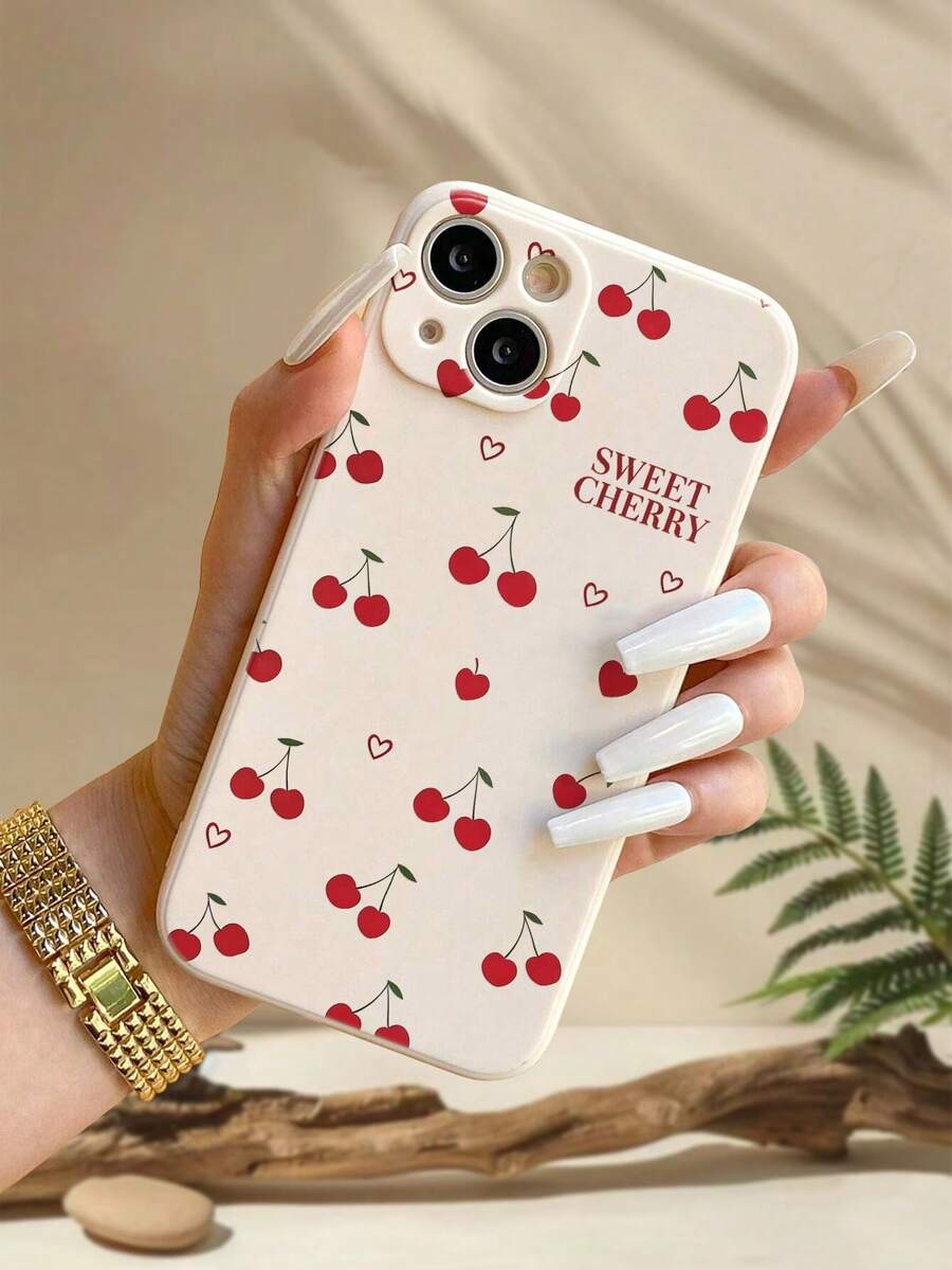 Ốp điện thoại chống sốc hình trái tim anh đào dễ thương, tương thích với iPhone 14, 14 Pro, 14 Pro Max, 13, 13 Pro, 13 Pro Max, 11, 11 Pro Max, 12, 12 Pro, 12 Pro Max, XR, XS, và cả 15, 15 Pro, 15 Pro Max, 16, 16 Pro, 16 Pro Max, S23, S24, S25, S24 Plus, S25 Plus, A56, A36, A26. - Nhiều màu - Xem 1