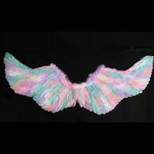 Angel Feather Floating Wings, Elastic Band, Suitable For Valentine's Day, Ramadan, Easter, Holiday Party Costumes, Adult Women Role Play - White - View 18