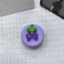 Multi-Color 3D Fruit Pattern Phone Stand, Round Adhesive Retractable Foldable, Cute Phone Holder, Stylish Accessory, Great Gift For Classmates & Friends - Multicolor - View 13